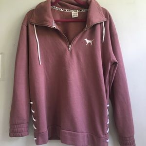pink victoria secret purple pullover